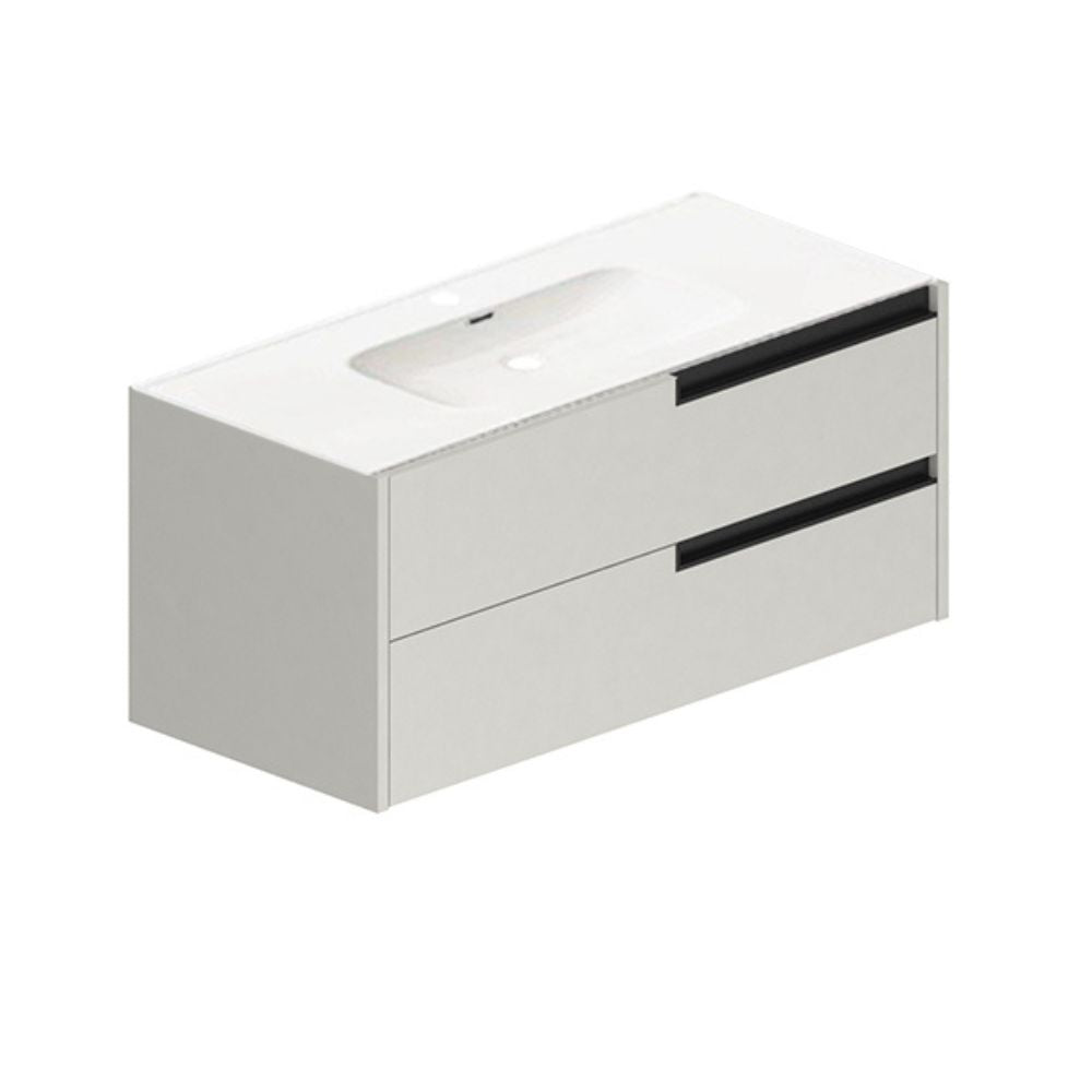 Mobile bagno sospeso con cassetti colore cashmere 100x45x50H - Former