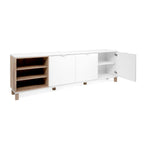 Madia 3 ante porta TV 200x35x64,5 colore bianco rovere Menorca57A