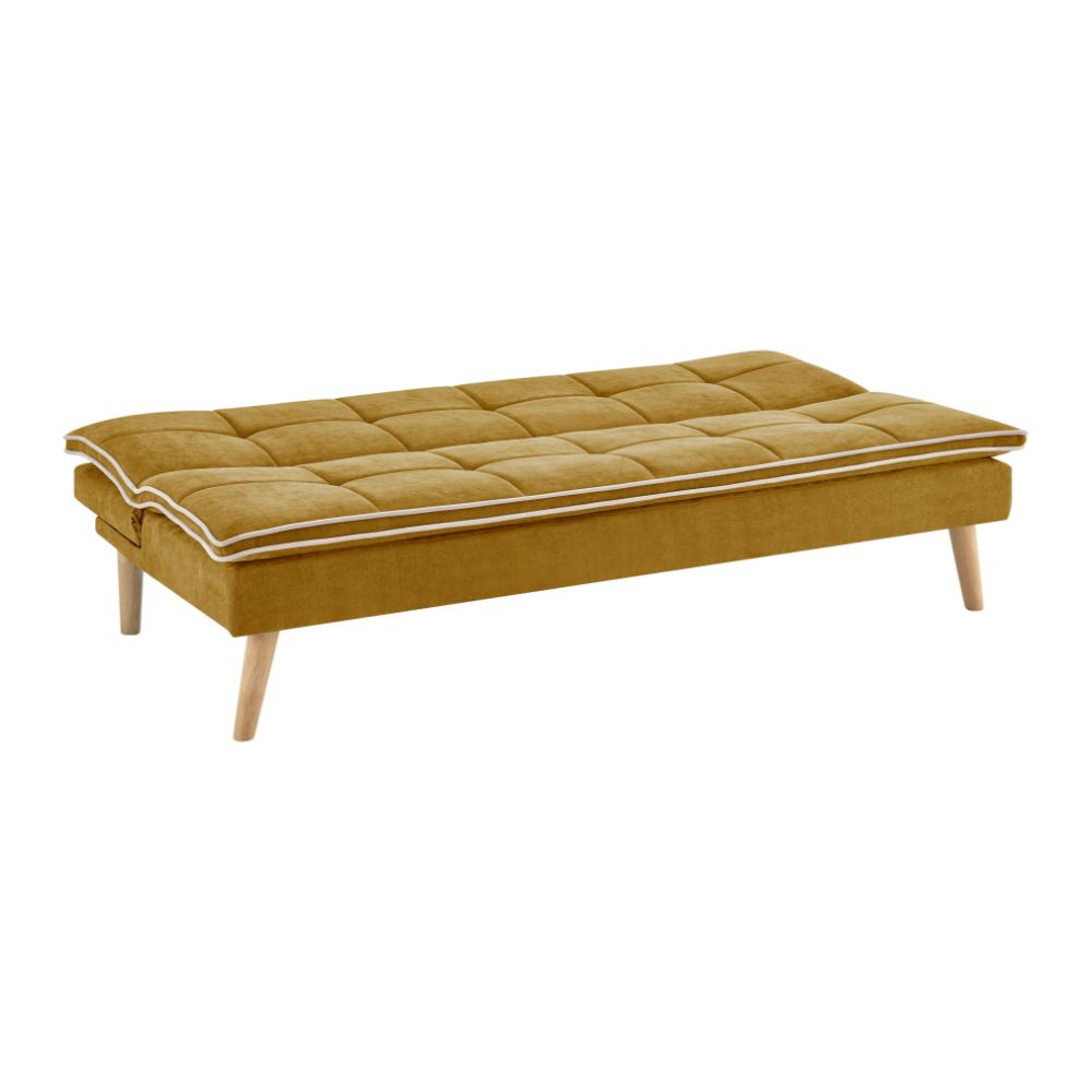 3-Sitzer-Schlafsofa senffarben 182x88x80H Lunaria