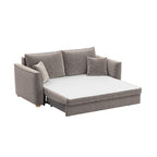 Divano 3 posti con letto estraibile e contenitore in tessuto tortora 180x93x97H Cosy