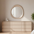 Specchiera sagomata di design 88x85 cm colore cashmere SP48