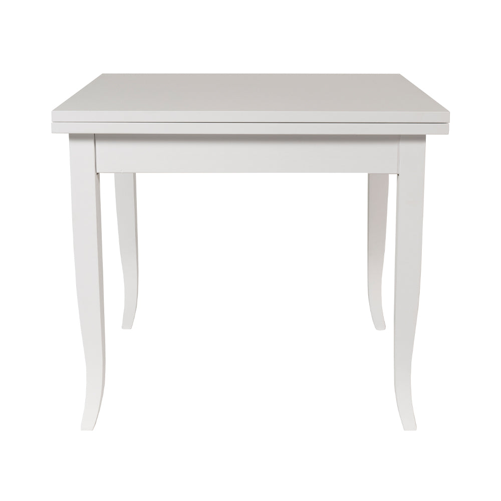 Tavolo quadrato allungabile colore bianco 90x90 cm - Verona