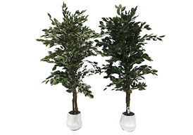 Plante artificielle Ficus avec pot - 180h cm 1344 feuilles