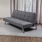 Divano click-clack con funzione letto colore grigio scuro 168x83x75.5H Daynora