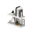 Coppia mensole colore bianco frassinato 90x23 cm