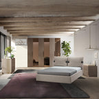 Comodino 50 cm con 2 cassetti colore bronzo - Mustella