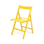 Sedia pieghevole Penelope in legno giallo