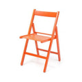 Sedia pieghevole Penelope in legno arancio