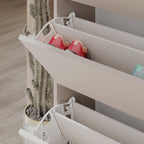 Scarpiera con quattro ante a ribalta colore light mocha 73x154,5H cm - SHC54