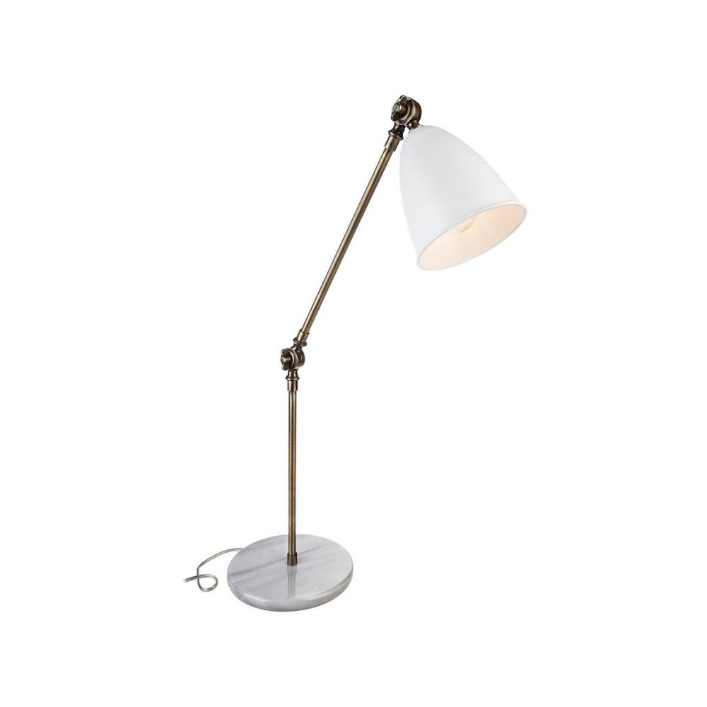 Lampe de bureau articulée blanche - Konrat