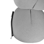 Set 2 Esszimmerstühle, Stoffbezug grau 53x94h cm - Sirio
