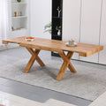 Tavolo allungabile da 160 a 240 cm con gambe coordinate colore rovere Cindy Gondar