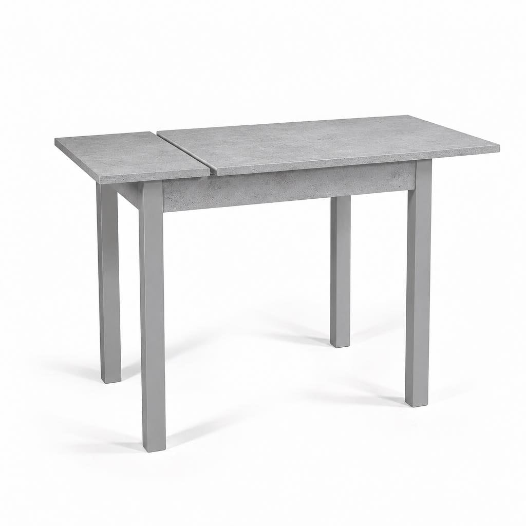 Tavolo allungabile colore cemento 90x60 cm - Firenze