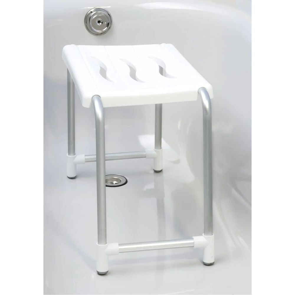 Sgabello per vasca da bagno o doccia bianco KV02 capacità di carico 150 kg