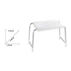 Sgabello per vasca da bagno o doccia bianco KV02 capacità di carico 150 kg
