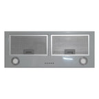 Cappa sottopensile integrata Gruppo70 TB0272SAC luce led 3 livelli velocità colore silver classe D Samet