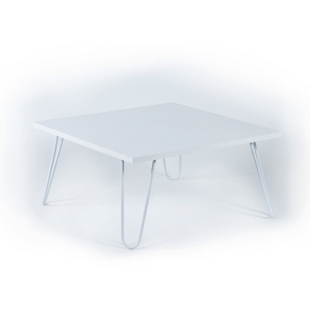 Tavolino da salotto rettangolare bianco Ilia 60x60 MT190403