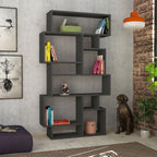 Libreria orizzontale bifacciale antracite Karmato 96x168,5