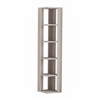 Libreria angolare tortora 5 ripiani 34x34x161 Nati