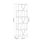 Libreria rovere 5 ripiani Frame 54x168