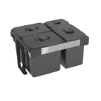 Pattumiera estraibile 4 contenitori Freejazz62605 grigio