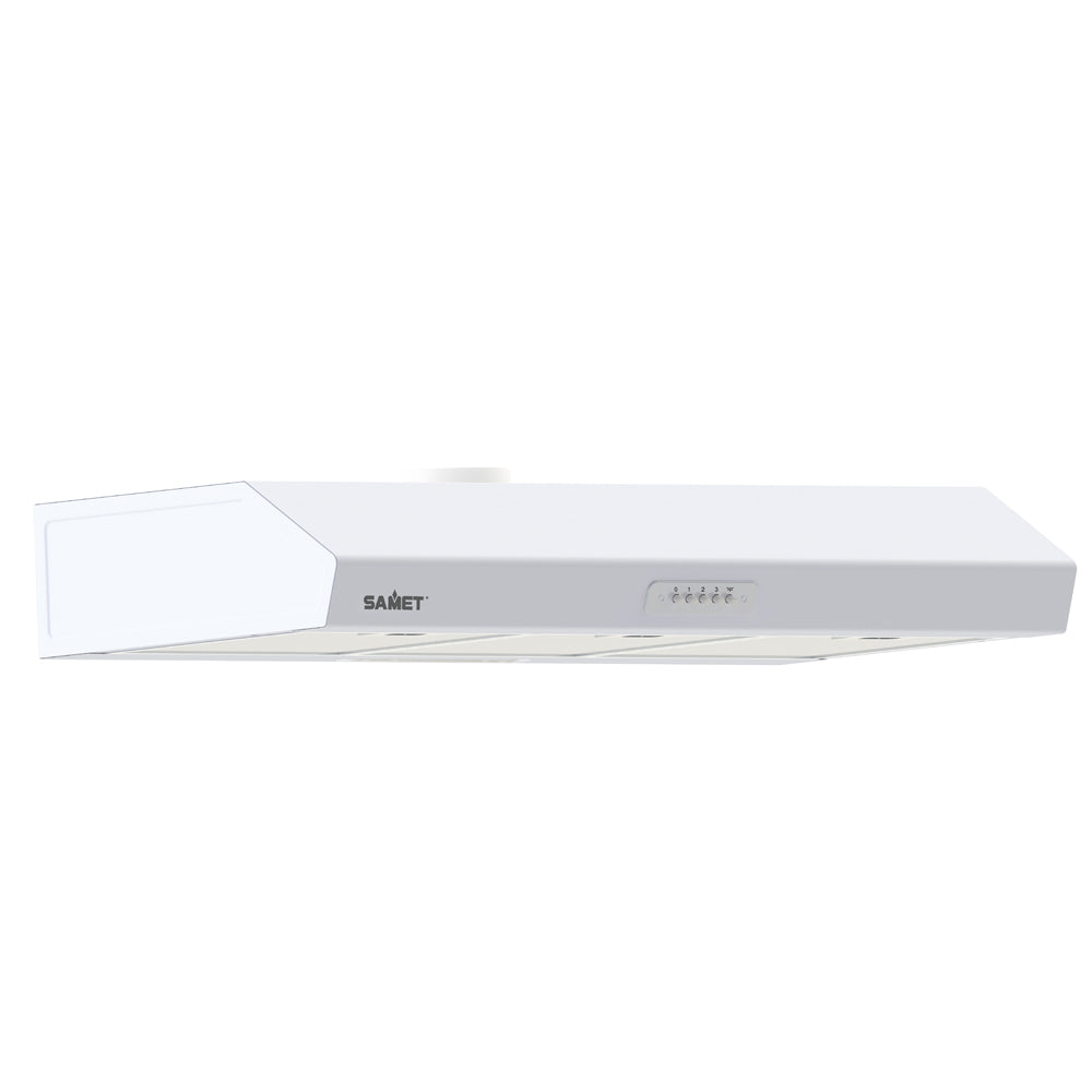 Cappa sottopensile 90cm con 3 livelli potenza colore bianco - Tornado Samet