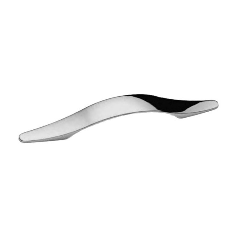 Poignée courbée acier chromé pour meubles 128 mm Dilara