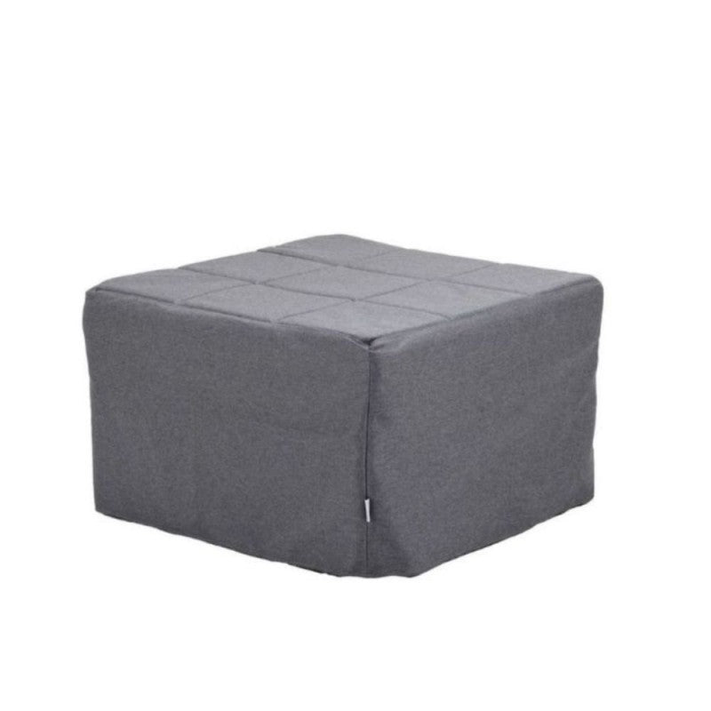 Pouf trasformabile in letto Vega tessuto grigio