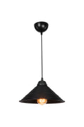 Lampada da soffitto con paralume in metallo nero - Sava ASZ1617