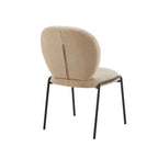 Sedia da pranzo tessuto teddy beige Sirio 53x39x94h