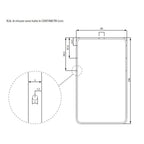 Rete a doghe singola 80x190 cm con telaio in acciaio per letto contenitore