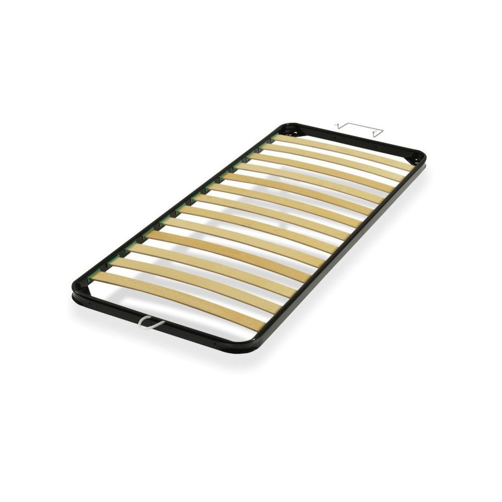 Rete a doghe singola 80x190 cm con telaio in acciaio per letto contenitore