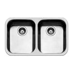 Évier à encastrer par le dessous 2 bacs 76x45 cm - Smeg UM3434