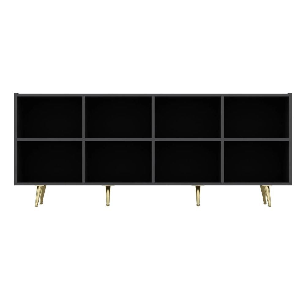 Madia 4 ante antracite Jose particolari oro 180x47x75h
