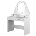 Toeletta trucco con specchio e luci Led bianca 1737