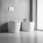 WC à poser au sol, en céramique, blanc brillant FT54D