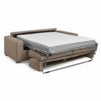 Divano letto 3 posti tessuto Queens colore camel 200x98x86h Flash