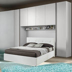 Armadio a ponte colore bianco frassino 288x236H cm - Ettore
