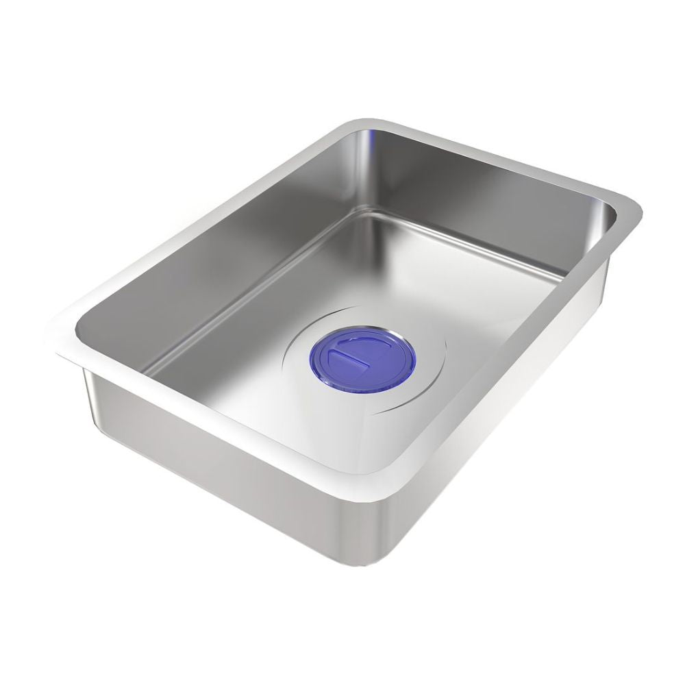 Lavello cucina da incasso una vasca 74x45x20H inox spazzolato SA3541 con accessori