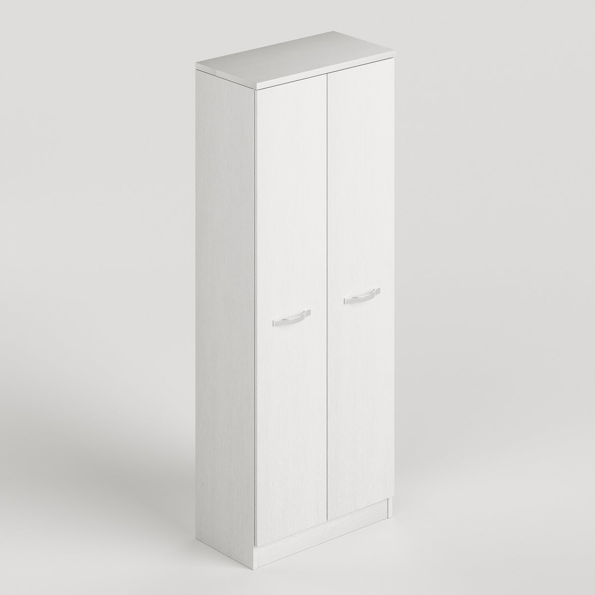 Rollregal mit 5 Ablagen, Esche weiß, 71x182H cm - Gabriella