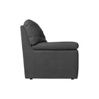 Divano 3 posti tessuto Roma28 colore antracite 211x98x92h Alenda