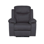 Poltrona reclinabile elettrica Chicago tessuto Twist20 grigio