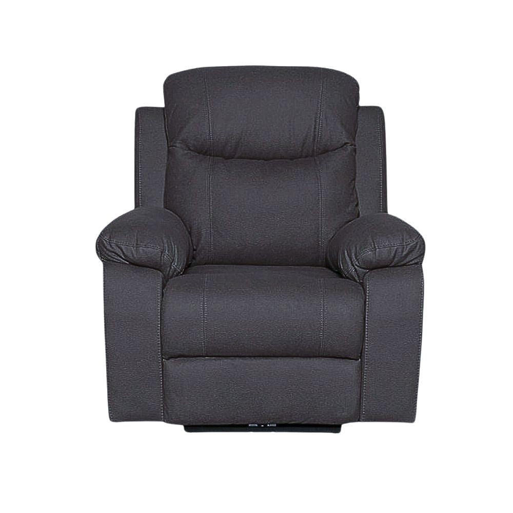 Poltrona reclinabile elettrica Chicago tessuto Twist20 grigio