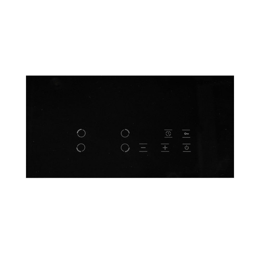 Table de cuisson à induction 60 cm avec 4 zones couleur noire - Samet Etna60 F