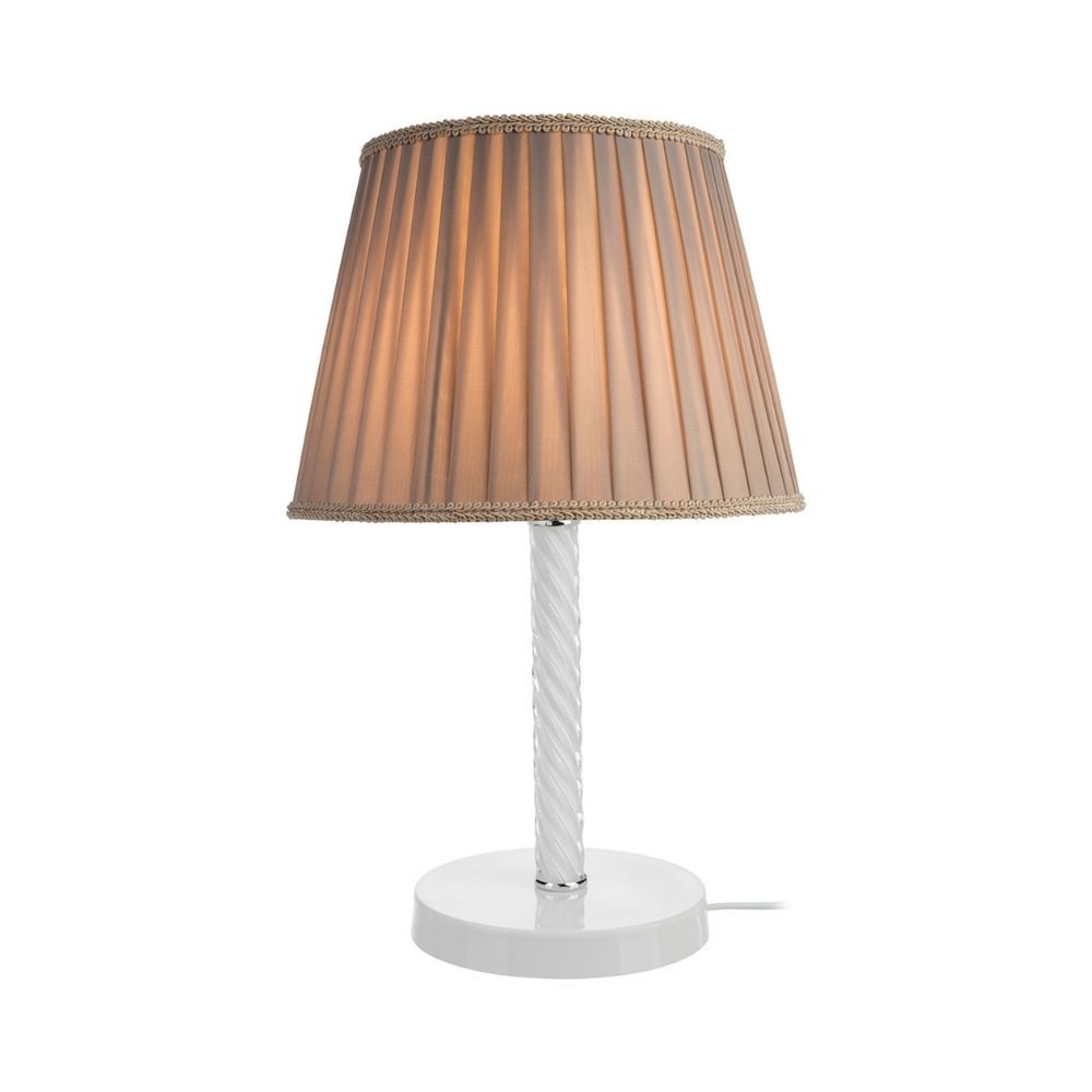 Lampada da tavolo in vetro colore bianco Piray