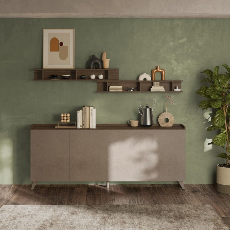 Madia 4 ante Polan bronzo mercure 241x42x99h