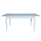Tavolo rettangolare allungabile bianco frassinato Liberty 140x85x76h