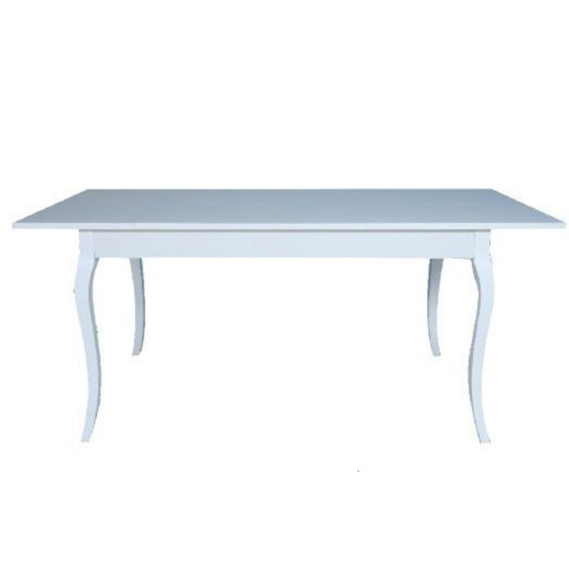 Tavolo rettangolare allungabile bianco frassinato Liberty 140x85x76h