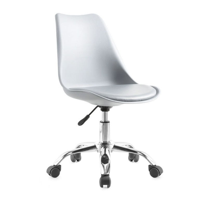 Sedia da ufficio bianca LC719 seduta ergonomica e ruote