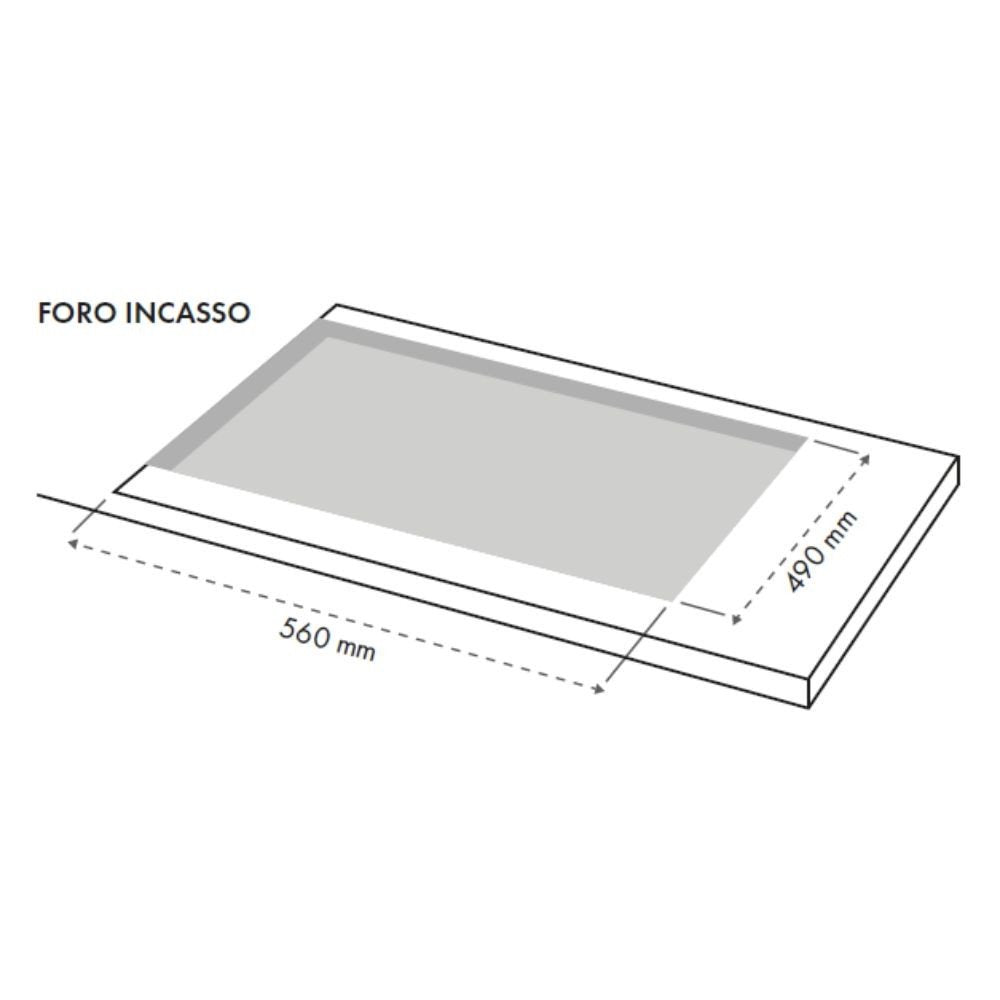 Piano cottura in acciaio inox con 5 fuochi 70 cm - Samet Ercole